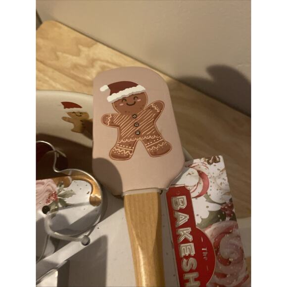 THE BAKESHOP Gingerbread Christmas Mixing POURING BOWL 5 Piece Set New - Picture 9 of 13